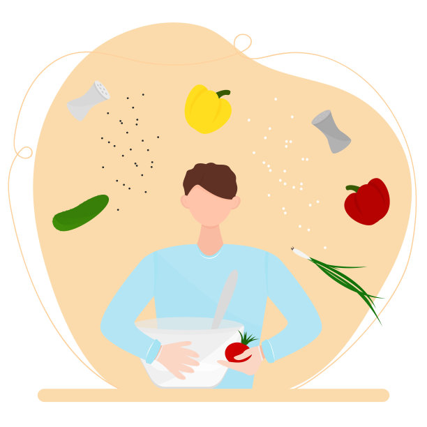 孩子在厨房做饭图片下载