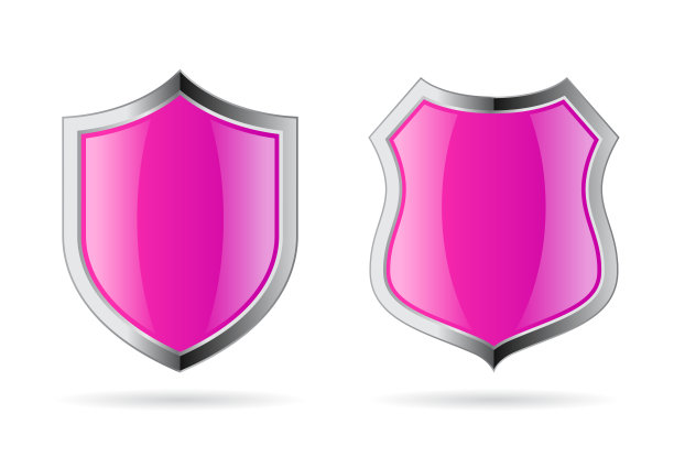 光面屏蔽矢量卡通图片下载