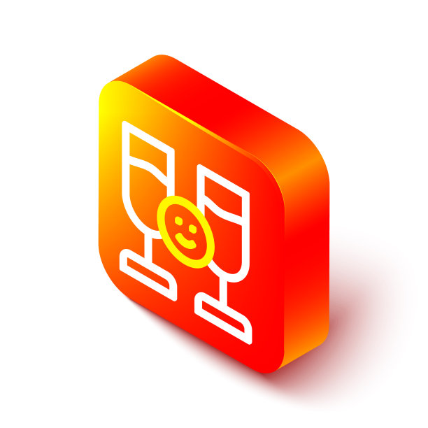 等距线朋友喝酒的图标图片下载