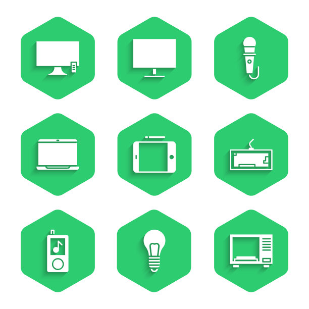 设置图形平板灯泡的概念图片下载