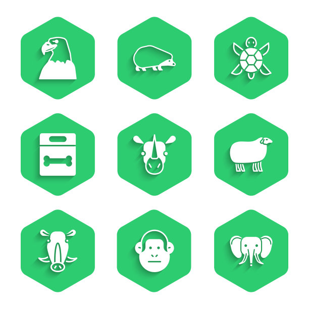 设置犀牛，猴子，大象，绵羊，野猪图片下载