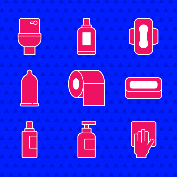 集厕纸卷瓶洗发香波清洗图片下载