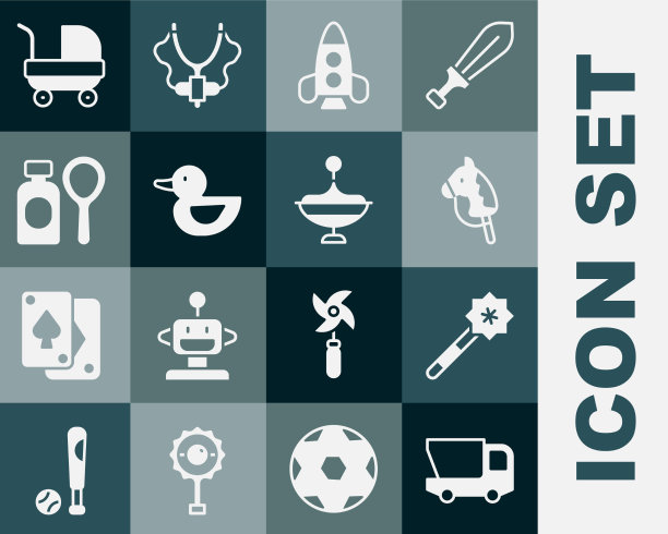 集玩具卡车魔术棒马火箭船玩具图片下载