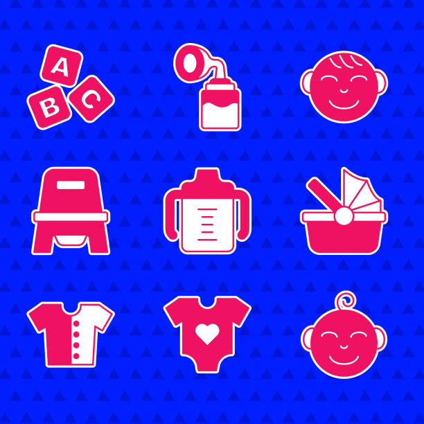 把婴儿奶瓶套在小男孩头上图片下载