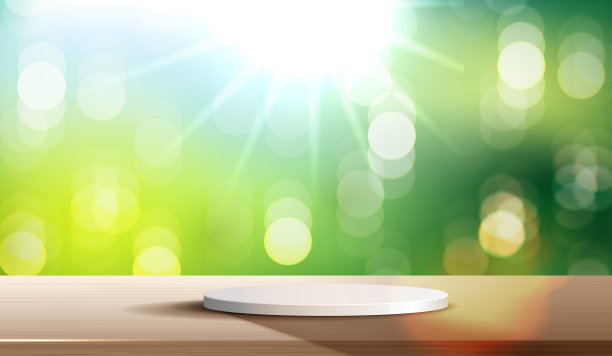 化妆品在背景和高级讲台展示产品展示品牌和包装。自然产品展示的舞台背景。矢量设计图片下载