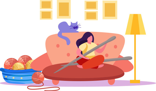 舒适针织平板构图图片下载