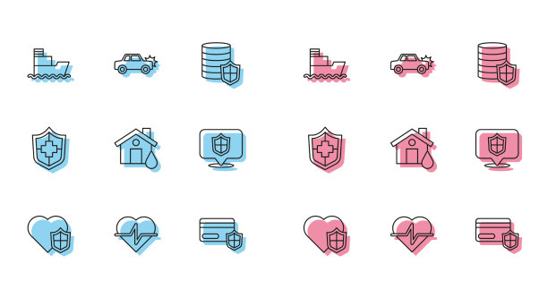 设线人寿保险与盾船信用图片下载