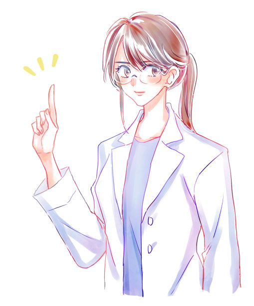 一位女医生解释的插图图片下载