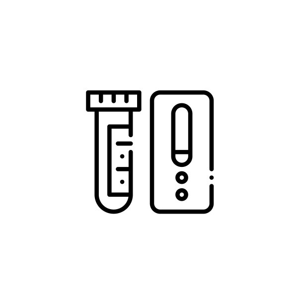 快速抗基因covid血液测试图标。像素完美，可编辑的笔触图片下载