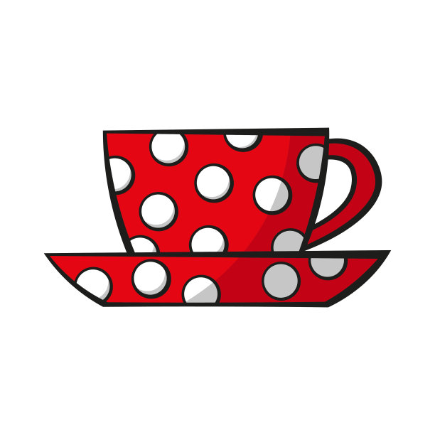 茶杯图标。侧视图。彩色的轮廓剪影。矢量平面图形手绘插图。在白色背景上孤立的物体。隔离。图片下载