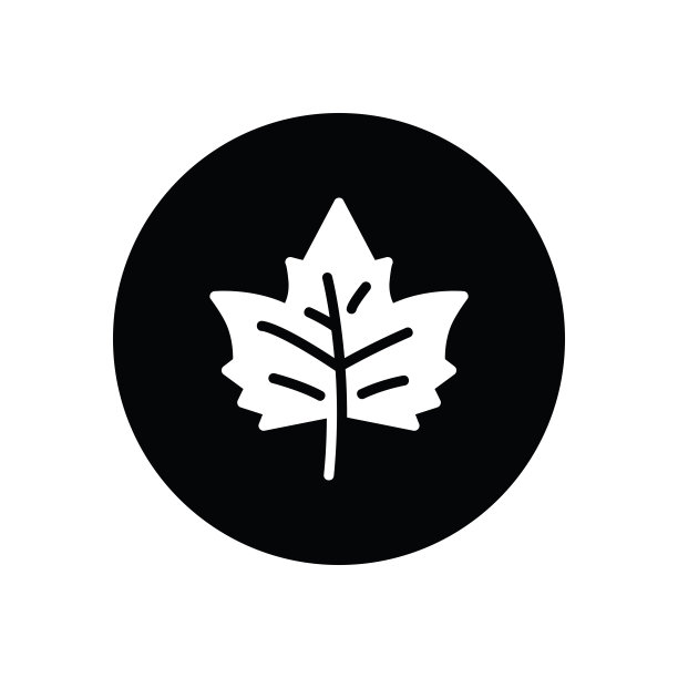 枫叶字形图标图片下载