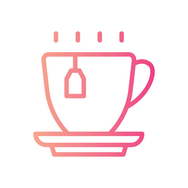 茶杯渐变图标图片下载