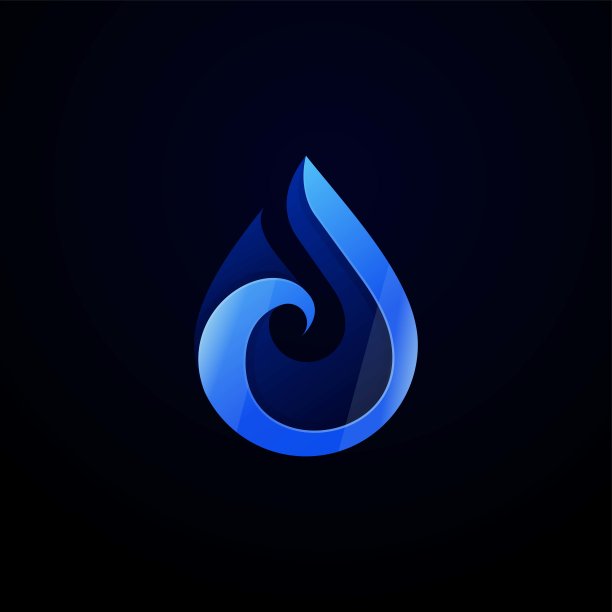 矢量插图水梯度彩色风格。图片下载