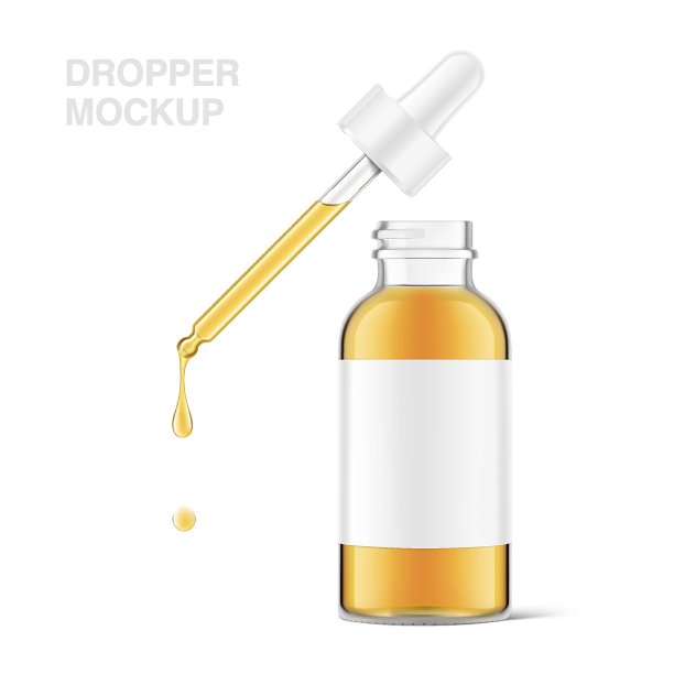 移液管模型与滴管瓶隔离在白色背景。图片下载