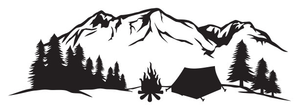 风景——在山上露营图片下载