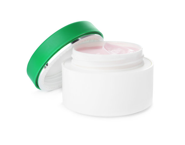 Jar with natural石榴面膜隔离在白色图片下载