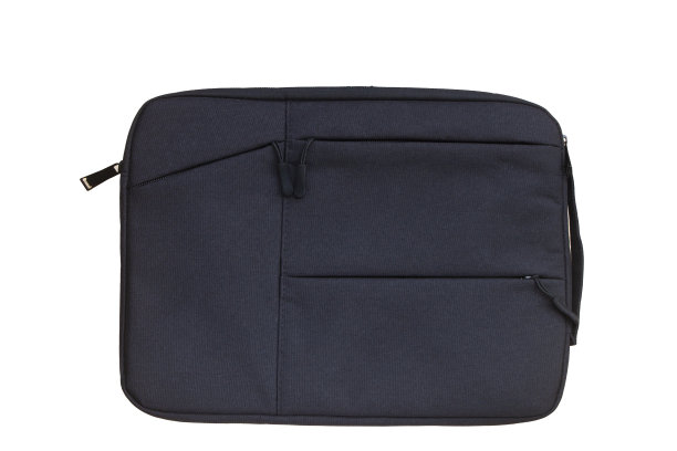 白色背景上的黑色笔记本包图片下载