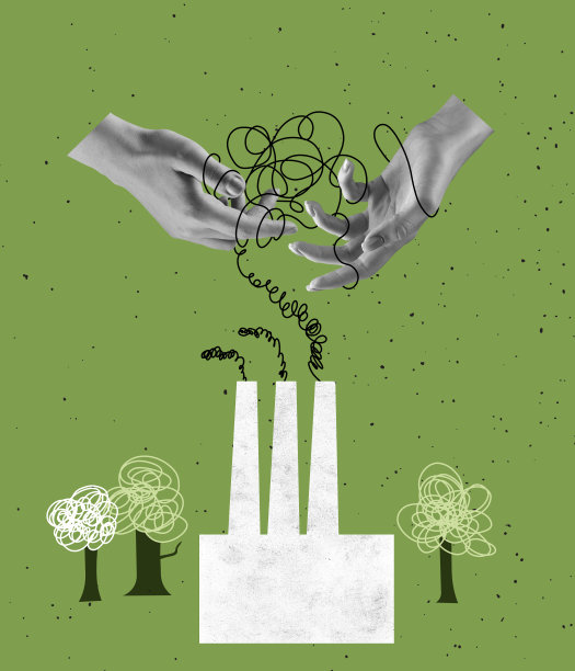 当代艺术拼贴，现代创意设计。想法，灵感，拯救环境，生态，生态，地球气候变暖。图片下载