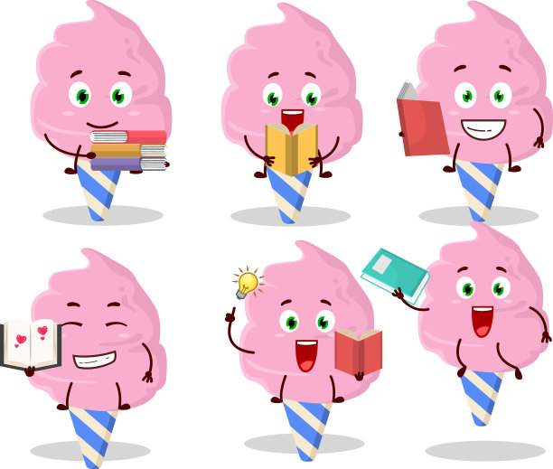 棉花糖草莓卡通图片图片下载