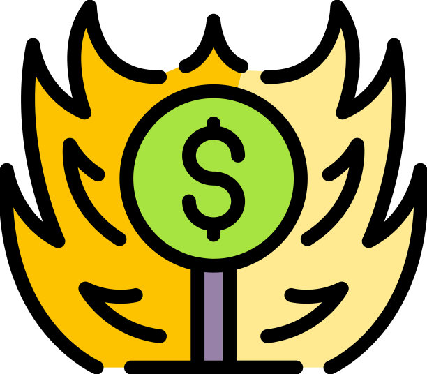 贸易战火图标颜色轮廓图片下载