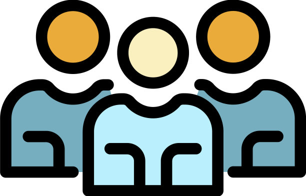 友谊庆祝图标颜色轮廓图片下载