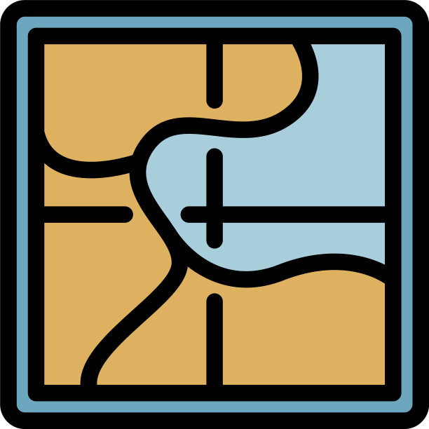 Safari地图图标颜色轮廓图片下载