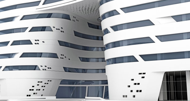 仿生建筑形式的特写图片下载