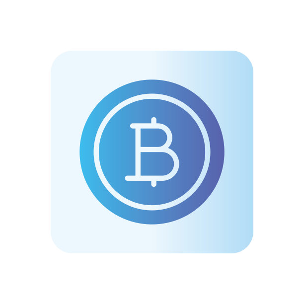 比特币渐变图标图片下载