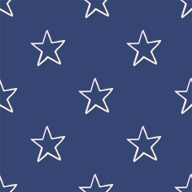 无缝矢量涂鸦星星图案。混乱的手绘线背景。用于布料、纺织品、包装、封面等。图片下载