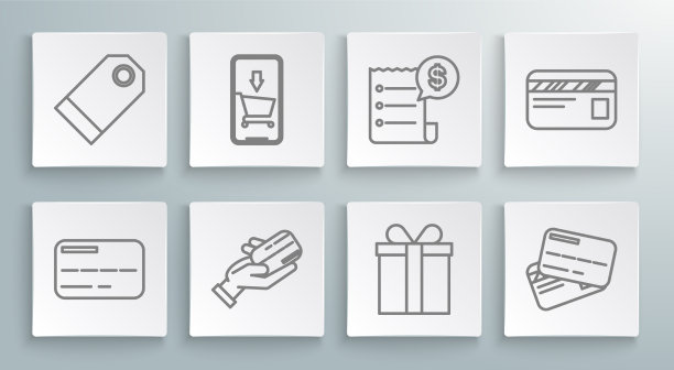 开通信用卡、手机和购物专线图片下载