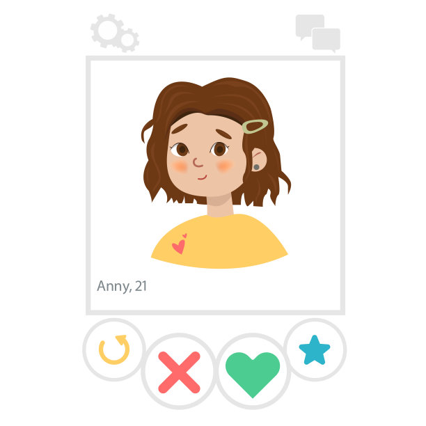 应用程序屏幕上的女孩。交友和约会图片下载