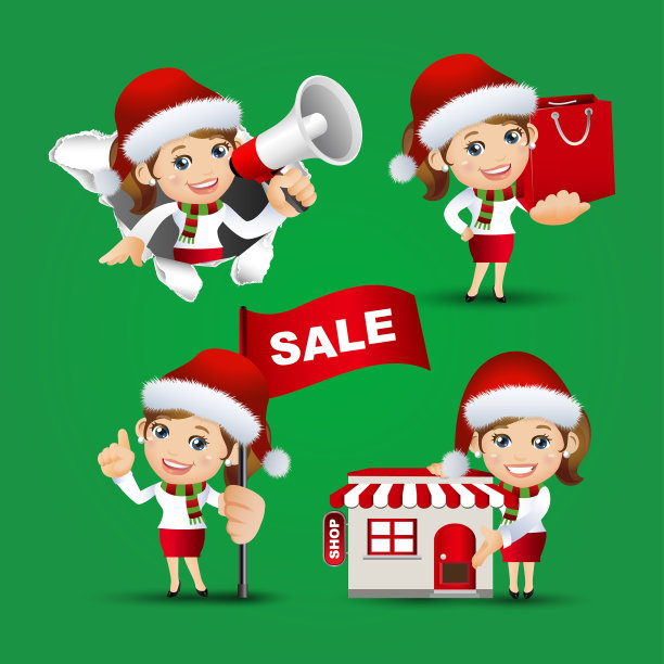 人们定-圣诞老人-生意图片下载