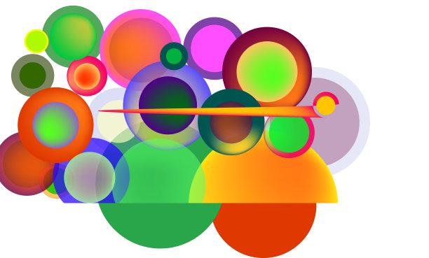 抽象的彩色的圆圈。几何背景。图片下载