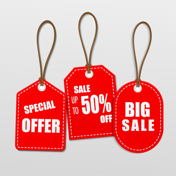 向量设置红色标签。图片下载