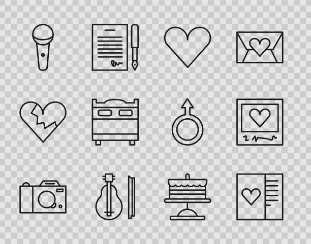 设线照相相机明信片心图片下载