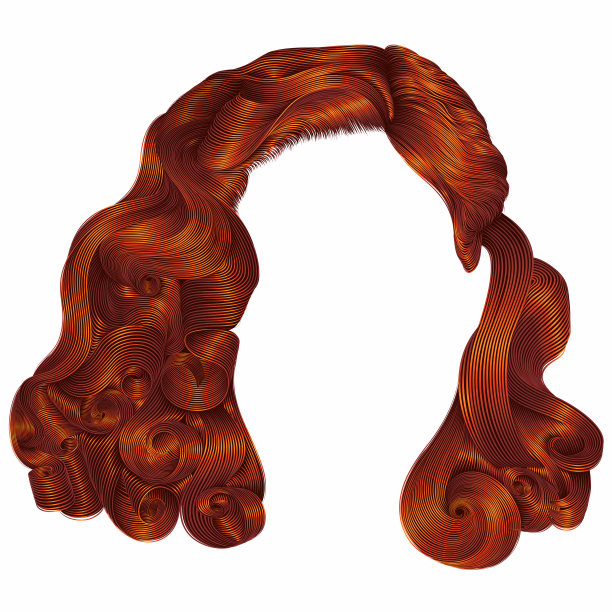 时尚女性短发红姜色刘海。时尚是图片下载