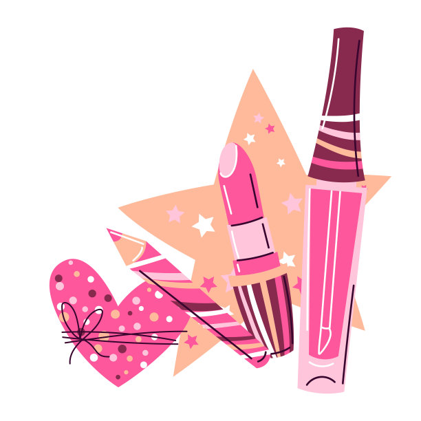 有护肤品和化妆品的背景知识。说明广告。美容和时尚用品。图片下载