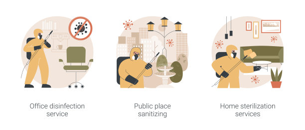 病毒防护抽象概念矢量插图。图片下载