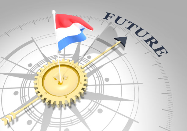 全球商业概念。荷兰国旗图片下载