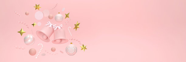 新年庆祝活动，圣诞派对，圣诞球，彩带，礼盒。图片下载