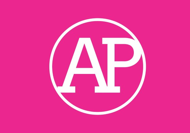 简单和干净的图形的美联社首字母设计图片下载