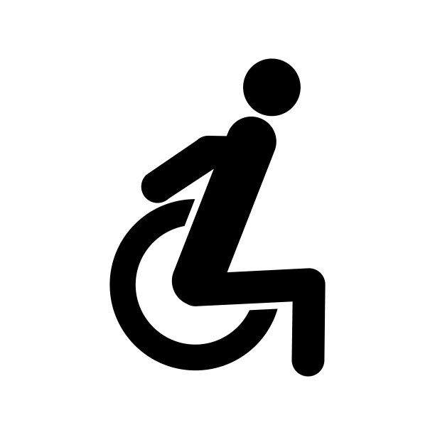 禁用图标设计矢量模板插图符号和符号EPS 10在白色背景图片下载