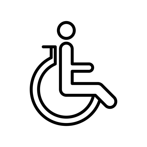 禁用图标设计矢量模板插图符号和符号EPS 10在白色背景图片下载