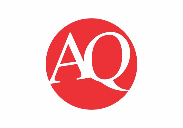 合并形状的AQ首字母设计图片下载