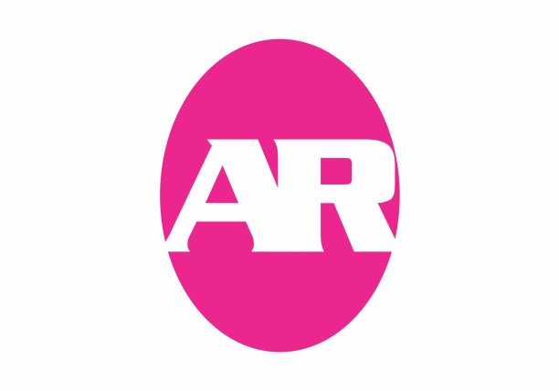 独特形状的AR首字母设计图片下载