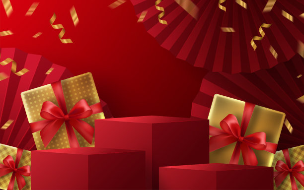 3d讲台圆形，广场讲台或节礼日销售，圣诞节或黑色星期五图片下载