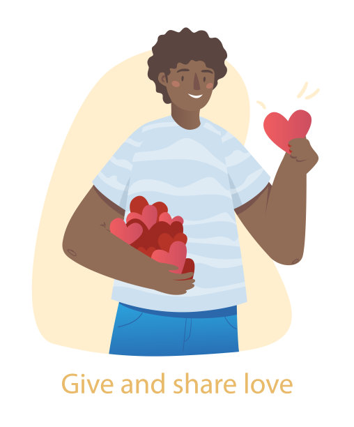 给予和分享爱的概念图片下载
