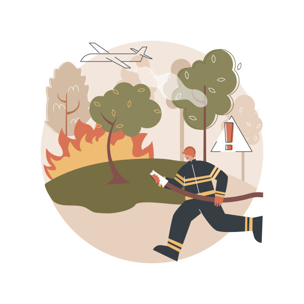 预防野火抽象概念矢量插图。图片下载