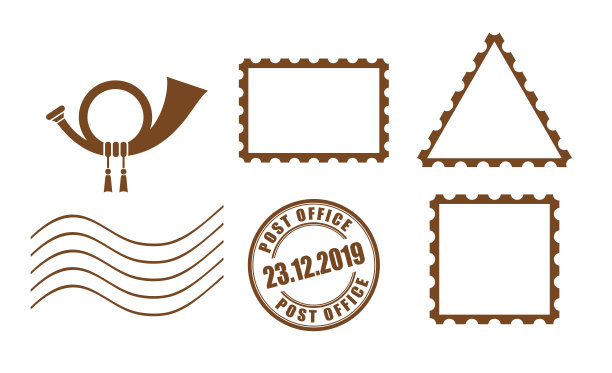 邮票和邮政图标图片下载