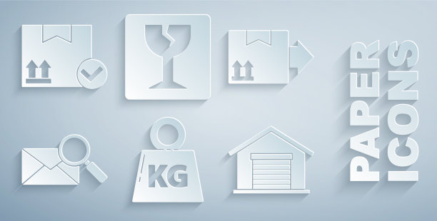 设置有交通标志的纸箱重量图片下载